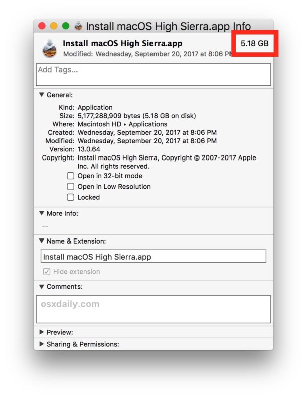 apple macbook high sierra download